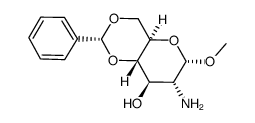 4,6-O-benzylidene-2-amino-2-deoxy-methyl-α-D-glucopyranoside结构式