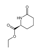 (S)-6-oxo-piperidine-2-carboxylic acid ethyl ester Structure