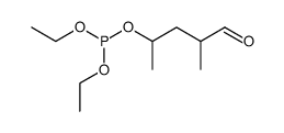 diethyl (4-methyl-5-oxopentan-2-yl) phosphite Structure