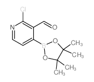 2-Chloro-3-formylpyridine-4-boronic acid pinacol ester structure