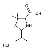 5,5-dimethyl-2-propan-2-yl-1,3-thiazolidine-4-carboxylic acid,hydrochloride结构式