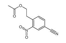 2-(4-cyano-2-nitrophenyl)ethyl acetate Structure