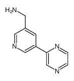 (5-pyrazin-2-ylpyridin-3-yl)methanamine结构式