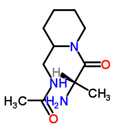 N-[(1-Alanyl-2-piperidinyl)methyl]acetamide结构式