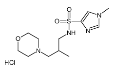 1-methyl-N-(2-methyl-3-morpholin-4-ylpropyl)imidazole-4-sulfonamide,hydrochloride Structure