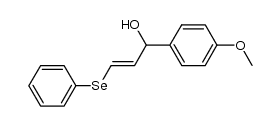 (E)-1-(4-methoxyphenyl)-3-(phenylselanyl)prop-2-en-1-ol Structure