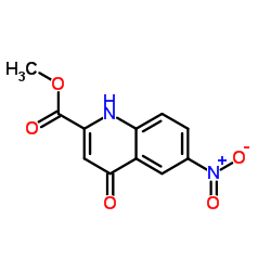 Methyl 6-nitro-4-oxo-1,4-dihydro-2-quinolinecarboxylate结构式