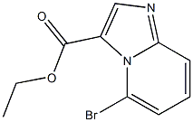 5-Bromo-imidazo[1,2-a]pyridine-3-carboxylic acid ethyl ester结构式