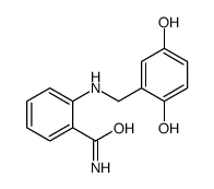 2-[(2,5-dihydroxyphenyl)methylamino]benzamide结构式