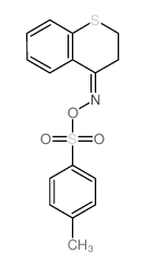 4H-1-Benzothiopyran-4-one,2,3-dihydro-, O-[(4-methylphenyl)sulfonyl]oxime结构式