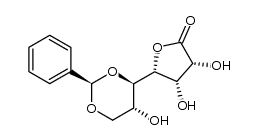 5,7-O-benzylidene-D-glycero-D-gulo-heptono-1,4-lactone Structure