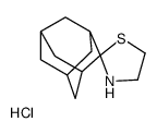 spiro[1,3-thiazolidine-2,2'-adamantane],hydrochloride结构式