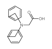 2-(dibenzylamino)acetic acid Structure