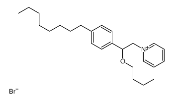 1-[2-butoxy-2-(4-octylphenyl)ethyl]pyridin-1-ium,bromide Structure