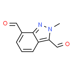 2-甲基-2h-吲唑-3,7-二甲醛结构式