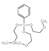 6-(2-甲氧乙氧基)-6-苯基-2,5,7,10-四氧杂-6-硅杂十一烷结构式