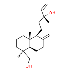 Labda-8(17),14-diene-13,19-diol structure