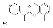 2,6-Dimethylphenyl 2-(4-morpholinyl)propanoate hydrochloride (1:1 ) Structure