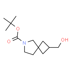 tert-butyl 2-(hydroxymethyl)-6-azaspiro[3.4]octane-6-carboxylate Structure