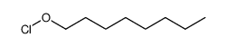 hypochlorous acid octyl ester Structure