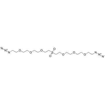 Azide-PEG3-Sulfone-PEG3-azide结构式