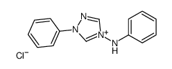 N,1-diphenyl-1,2,4-triazol-4-ium-4-amine,chloride Structure