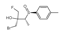 (3R)-1-bromo-2-(fluoromethyl)-3-((R)-p-tolylsulfinyl)butan-2-ol结构式