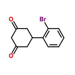 5-(2-Bromophenyl)-1,3-cyclohexanedione Structure