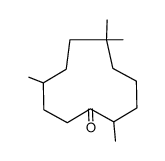 2,6,6,9-Tetramethylcycloundecan-1-one Structure