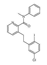 3-(5-chloro-2-iodophenethyl)-N-methyl-N-phenylpicolinamide Structure