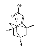 Adamantan-2-ylideneacetic acid structure