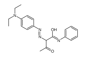 2-[[4-(diethylamino)phenyl]diazenyl]-3-oxo-N-phenylbutanamide Structure