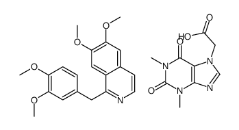 1-[(3,4-dimethoxyphenyl)methyl]-6,7-dimethoxyisoquinoline,2-(1,3-dimethyl-2,6-dioxopurin-7-yl)acetic acid Structure