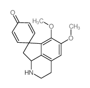 10,11-dimethoxyspiro[5-azatricyclo[6.3.1.04,12]dodeca-1(12),8,10-triene-2,4'-cyclohexa-2,5-diene]-1'-one结构式