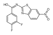 3,4-Difluoro-N-(6-nitro-2-benzothiazolyl)benzamide Structure