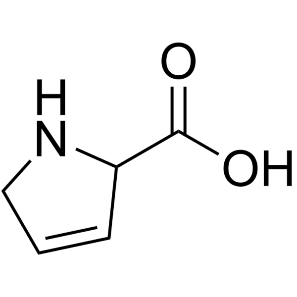 L-3-Pyrroline-2-carboxylic acid structure