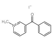 Pyridinium,3-benzoyl-1-methyl-, iodide (1:1) Structure