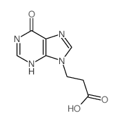 3-(6-oxo-3H-purin-9-yl)propanoic acid Structure