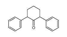 2,6-DIPHENYLCYCLOHEXANONE Structure