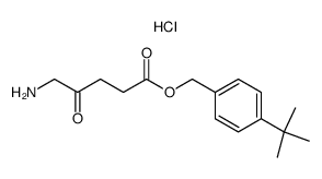 4-TERT-BUTYL BENZYL 5-AMINOLEVULINATE HYDROCHLORIDE结构式