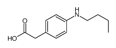 2-[4-(butylamino)phenyl]acetic acid结构式