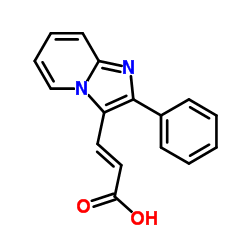 (2E)-3-(2-Phenylimidazo[1,2-a]pyridin-3-yl)acrylic acid Structure