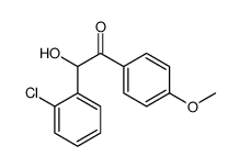 2-(2-chlorophenyl)-2-hydroxy-1-(4-methoxyphenyl)ethanone结构式