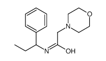 2-morpholin-4-yl-N-(1-phenylpropyl)acetamide Structure