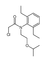 2-chloro-N-(2,6-diethylphenyl)-N-(2-propan-2-yloxyethyl)acetamide结构式