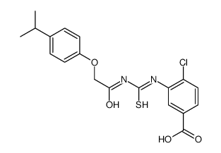 4-CHLORO-3-[[[[[4-(1-METHYLETHYL)PHENOXY]ACETYL]AMINO]THIOXOMETHYL]AMINO]-BENZOIC ACID structure