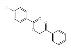 Benzoic acid,4-chloro-, 2-oxo-2-phenylethyl ester Structure