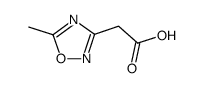 2-(5-甲基-1,2,4-噁二唑-3-基)乙酸结构式