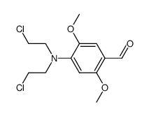 4-[bis-(2-chloro-ethyl)-amino]-2,5-dimethoxy-benzaldehyde结构式