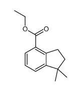 2,3-Dihydro-1,1-dimethyl-1H-indene-4-carboxylic acid ethyl ester picture